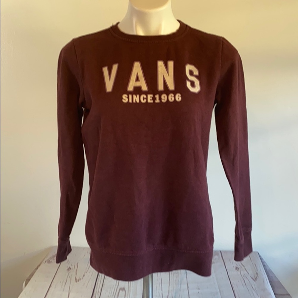 VANS Dark purple sweatshirt size small